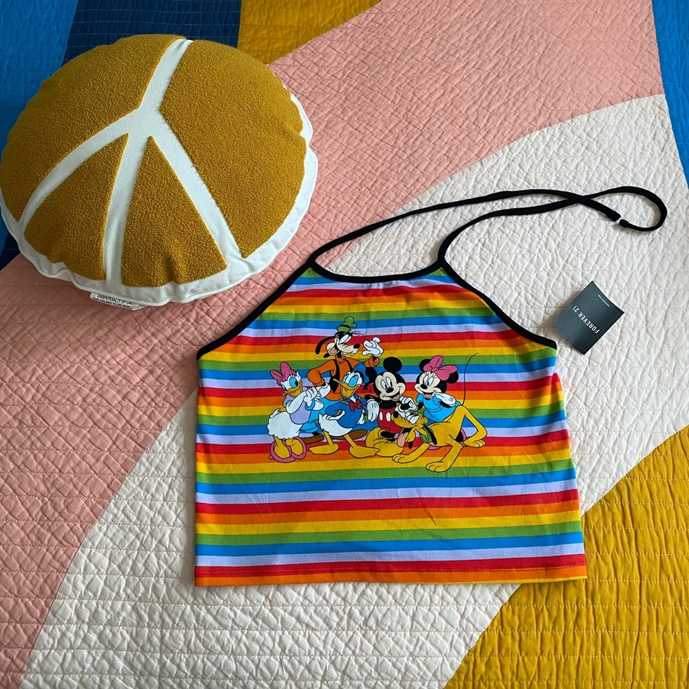 mickey and friends halter top
